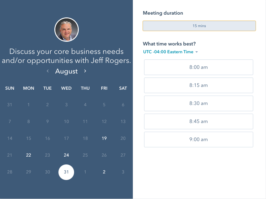 Meet with Jeff